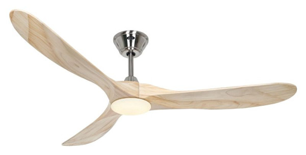 CasaFan Deckenventilator Eco Genuino-L 152 Chrom gebürstet-Massivholz natur, 315260