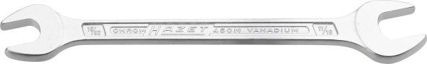 Hazet Doppel-Maulschlüssel, Außen-Sechskant Profil, 19/32 x 11/16 ", 450NA-19/32X11/16V