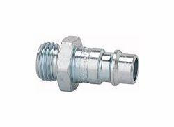 Riegler Nippel für Kupplungen NW 7,2 - NW 7,8, Stahl gehärtet und verzinkt, Außengewinde, 107547