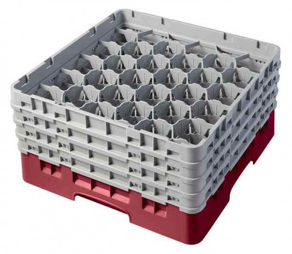 Cambro Spülkorb mit 30 Fächer Camrack® 21,5 cm Preiselbeere, 30S800416