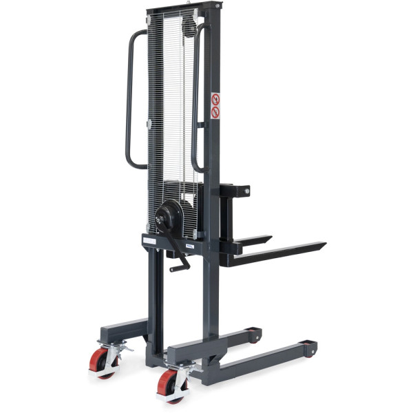 Fetra Handwinden-Stapler, Gabellänge 800 mm, 250 Kg, 6851