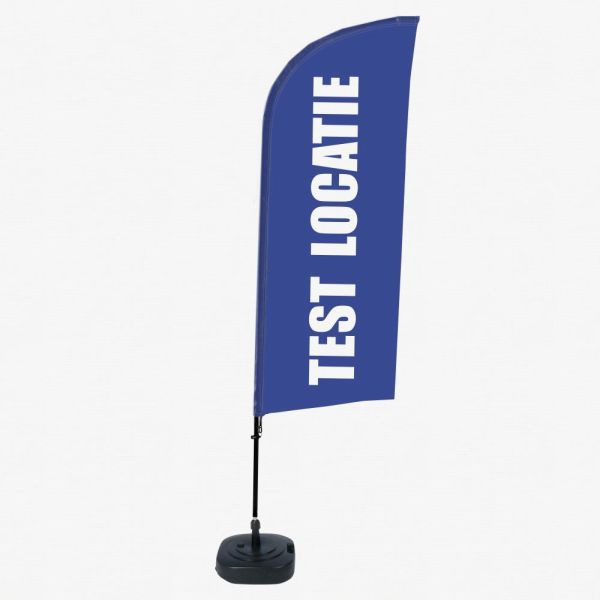 Showdown Displays Beachflag Alu Wind Komplett-Set Testzentrum Blau Niederländisch, BFAW310-WT21-I635