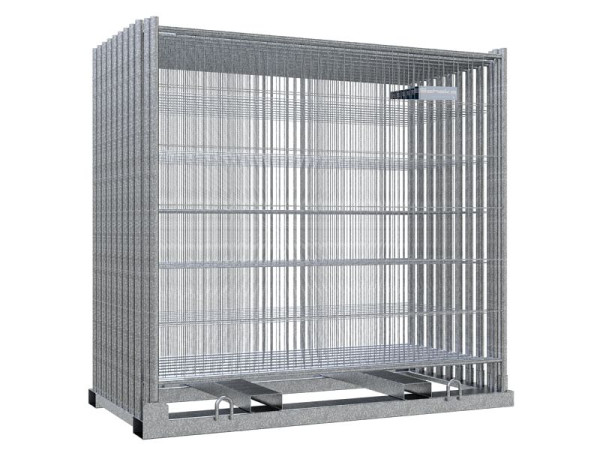 Schake Bauzaunset SET1 - 2S bestehend aus: 20x Mobil-Bauzaun 2,00m x 2,20 m verzinkt, 32000-SET1