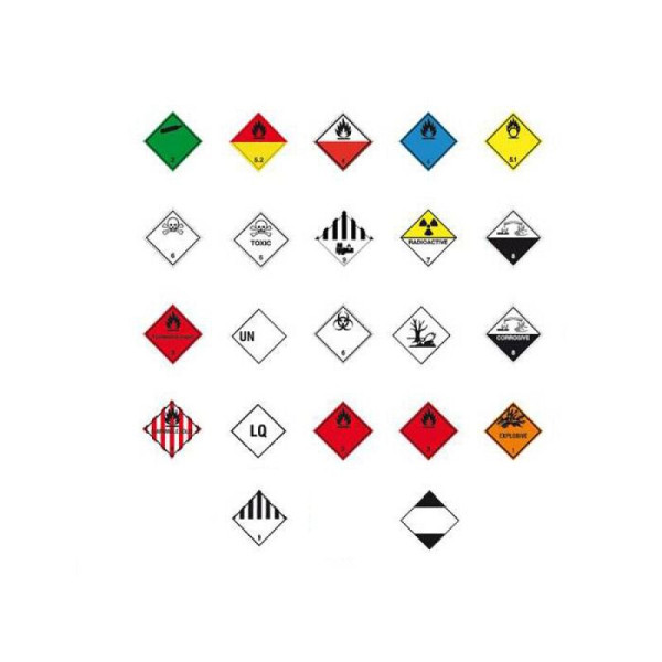 Stein HGS Gefahrenetiketten/Verpackungskennzeichnung auf Rolle, CORROSIVE, Klasse 8 / schwarz-weiß, VE: 500 Stück, 31.2260-132