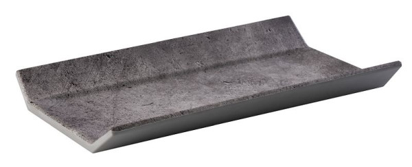APS GN 1/3 Tablett -ELEMENT-, 32,5 x 17,6 cm, Höhe: 3,5 cm, Melamin, Fabe: Betonoptik, 84402