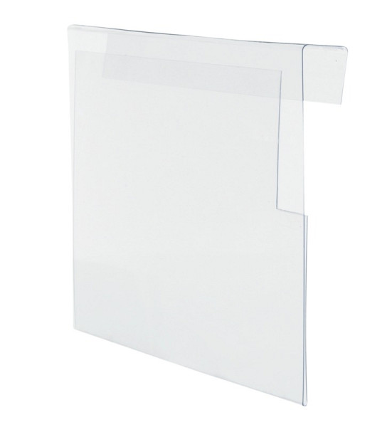 Eichner Hartkunststofftasche für Aufsatzrahmen mit Klemmhalterung, A5 quer, 210 x 155 mm, transparent, geschlossen, VE: 10 Stück, 9225-30031-110