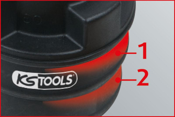 KS Tools 2-stufiger Einlass-Adapter, 31x38 mm, 150.2521
