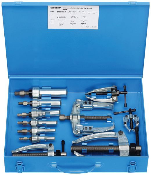 GEDORE Innen- und Außenabziehersatz 11-teilig, im Blechkasten, 8015260
