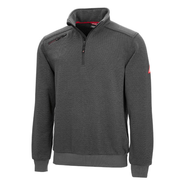 NITRAS MOTION TEX PLUS, Pullover, Größe: M, Farbe: grau, VE: 10 Stück, 7037-M