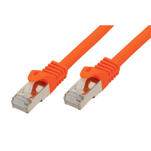 shiverpeaks BASIC-S, RJ45 Patchkabel S/FTP, PIMF, Rohkabel CAT 7 Halogenfrei, orange, 30,0m, BS75530-O