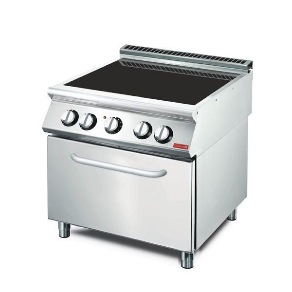 Gastro M Elektroherd mit keramischer Kochplatte und Ofen GM70/80CFVE, GN089