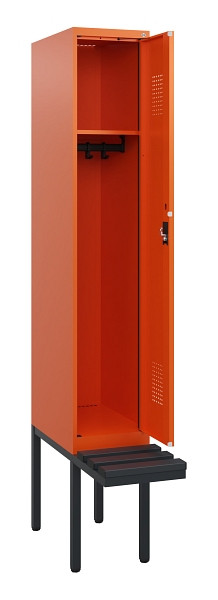 C+P Spind Evolo PLUS, 1 Abteil, 1950x300x815mm, 2004/2004, Zylinderschloss, Material Sitzfläche Kunststoff, 0490405-10 S10104