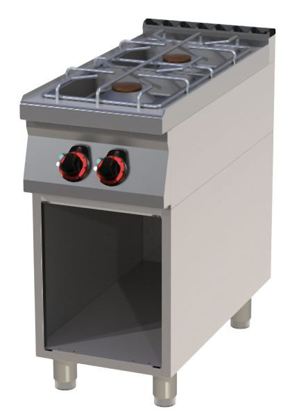 RM Thermik Serie 900, Gasherd mit Unterbau, 400x900x900 mm, SP-90/40G