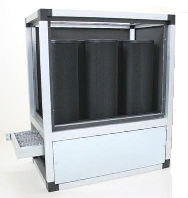 AIRFAN Filterzentrale zur Geruchsbeseitigung, 81 kg mit doppelwandigen Paneelen, CFW115