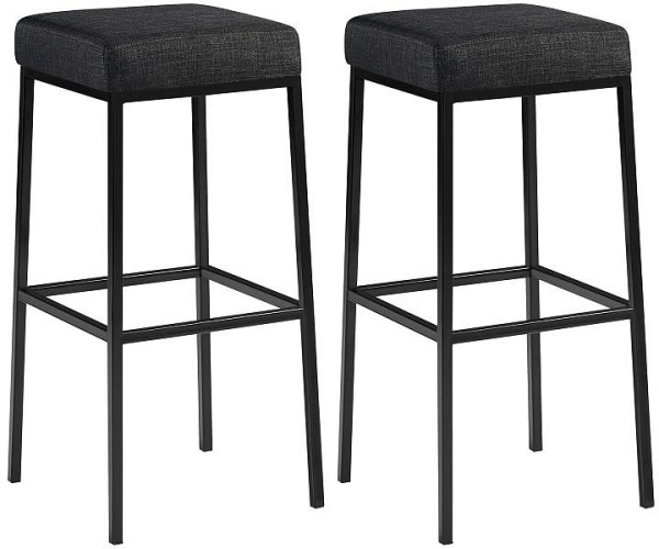 CLP Barhocker Montreal 85 Stoff schwarz, dunkelgrau, VE: 2 Stück, 314501