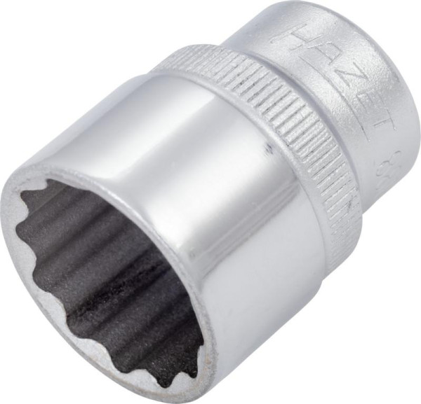 Hazet Steckschlüsseleinsatz, Doppelsechskant, Vierkant hohl 10 mm (3/8 Zoll), Außen-Doppel-Sechskant-Tractionsprofil, 11/16 ", 880AZ-11/16