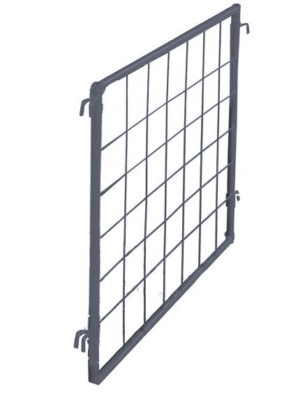 VARIOfit Palettenaufsatz Trenngitter, Abmessung: 750 x 400 mm, RAL 7016 anthrazitgrau, zpa-080.055/AG