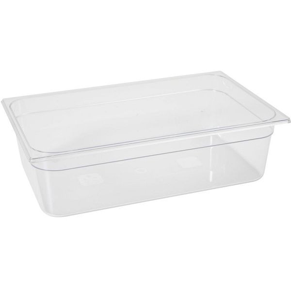 Hendi GN Behälter 1/1, 9 L, PC (Polykarbonat), LxBxH: 530x325x65 mm, Transparent, 861233