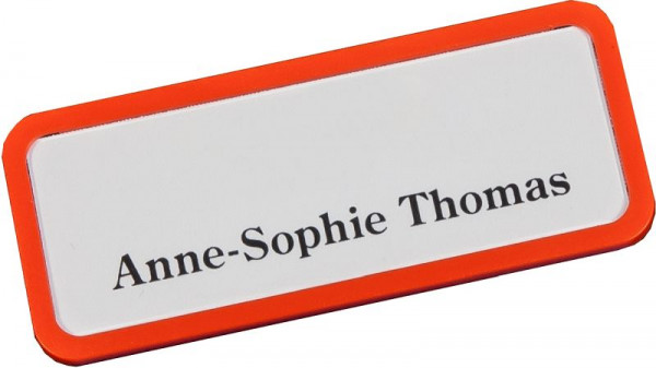 Eichner Kunststoff-Namensschild, orange, 9218-03009