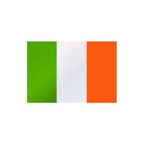 Stein HGS Länderflagge Irland, 400 x 150 cm (Hochformat), mit Kunststoff-Karabiner, FlagTop 110 g/m², für Fahnenmasten ab 8 m, mit Hohlsaum für Ø 4 cm Ausleger, 26988