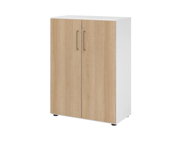 Hammerbacher Schrank 3OH 938T3 Weiß/Eiche, V938T3/W/E/BS