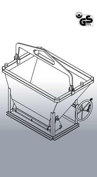 Eichinger Betonsilo 1092H.8, 500l, Angeschweißte Kette, Handrad, 10920801000000