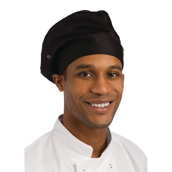 Chef Works Toque Kochmütze schwarz, Einheitsgröße, Unisex, A962
