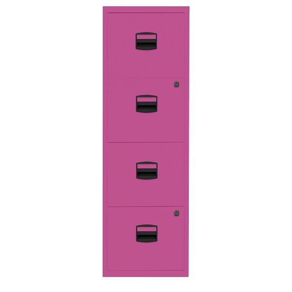 Bisley Home Hängeregistraturschrank PFA, 4 HR-Schubladen, 681 fuchsia, PFA4F681