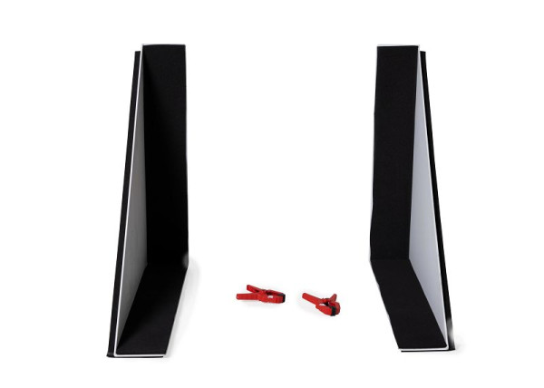 DENIOS Mobile Hochwasserbarriere, 75 cm hoch, Endstücke, VE: 1 Paar, 321321