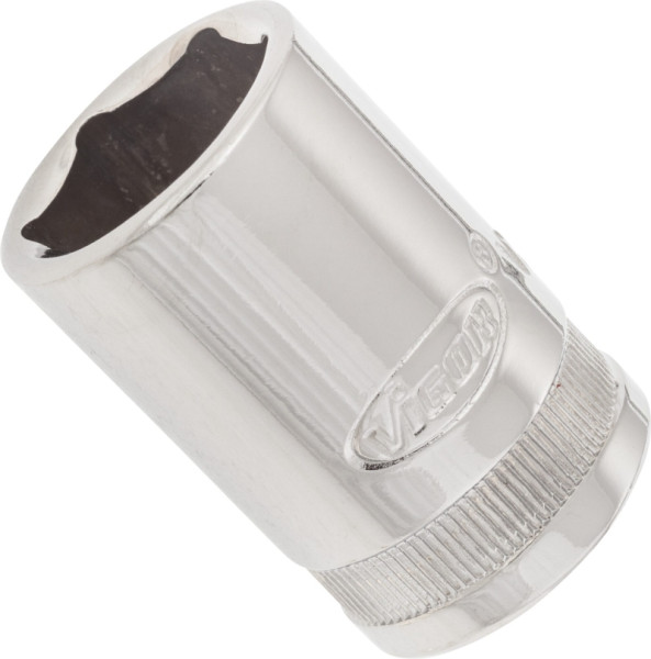 VIGOR Steckschlüsseleinsatz, Vierkant hohl 12,5 mm (1/2 Zoll), Außen-Sechskant Profil, 18 mm, V2564N