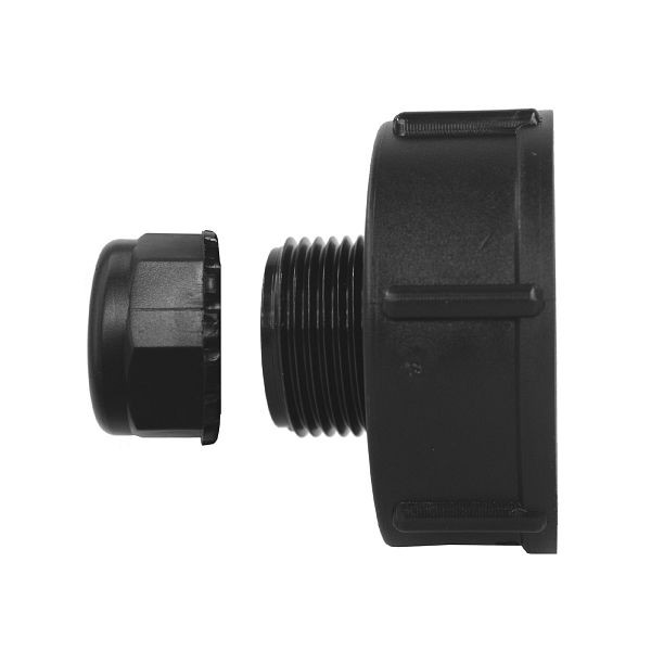 T.I.P. P1 Baukasten Anschlussstücke P1-IBC Anschluss 1" AG+Kappe, 30881