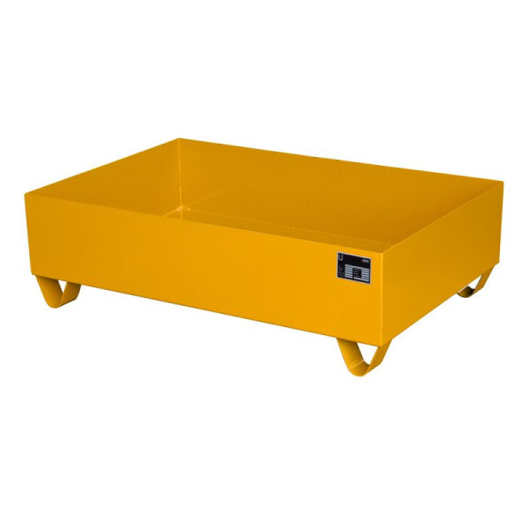 STEIN HGS Auffangwanne Serie 2000, 224 Liter, RAL 2000 gelborange, Gesamthöhe 360 mm, lackiert, Kleingebinde, ohne Gitterrost, 79194.0025