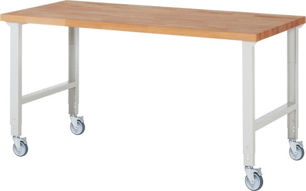 RAU Fahrbare Werkbank (höhenverstellbar) 7000-1, 2000x900x950-1000mm, 4 Lenkrollen, 05-7000-1-209B4H4.12