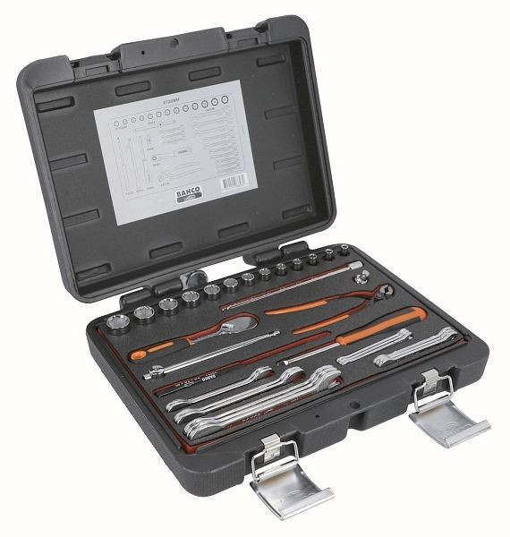 Bahco 1/4" Steckschlüssel-Satz, 33-teilig, 6720NM, 7314151088262