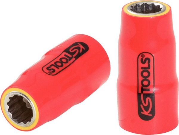 KS Tools 3/8" Stecknuss mit Schutzisolierung, 1/4", 117.1020