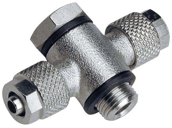 timmer A-TSH-6/4-3/8-MSv, T-Schwenkverschraubung - zylindrisch, 1-fach mit Hohlschraube, VE: 10 Stück, 01670518