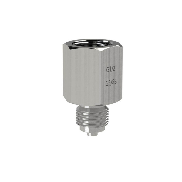 Wika Manometer-Anschlussnippel, ES, G 1/4 Muffe, G 1/2 Zapfen, 122588