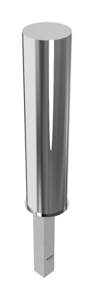 Schake Edelstahlpoller Ø 204 mm, herausnehmbar, mit Dreikantverschluss nach DIN 3223, selbsteinrastende Verriegelung, 40204F