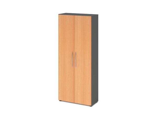Hammerbacher Schrank 5OH 34, 6cm tief BM Graphit/Buche, V4100/G/6/BM