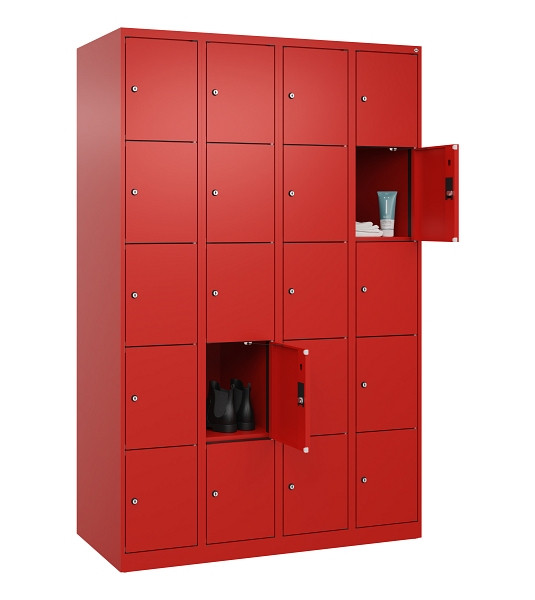 C+P Schließfachschrank Evolo PLUS, 20 Fächer, 1850x1200x500mm, 3020/3020, 049000-405 S10025