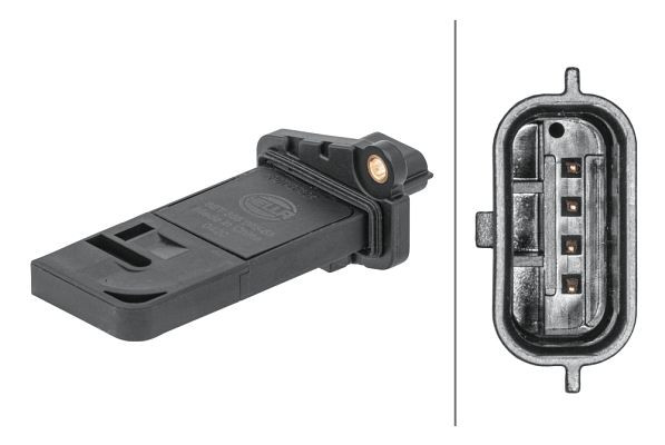 HELLA Luftmassenmesser, 4-polig, Einbau, mit Dichtung, 8ET 358 095-531