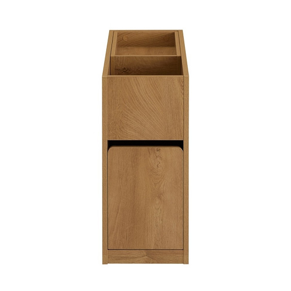 SoBuy Schmaler Beistelltisch mit Abnehmbarem Tablett & Schublade, 25cm, Platzsparender Beistelltisch, Natur, B25 x T70 x H55 cm, FBT158-N