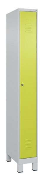 C+P Umkleidespind Classic PLUS, Füße, 1950x250x500mm, 7035/0024, Zylinderschloss, 080010-19 S10025