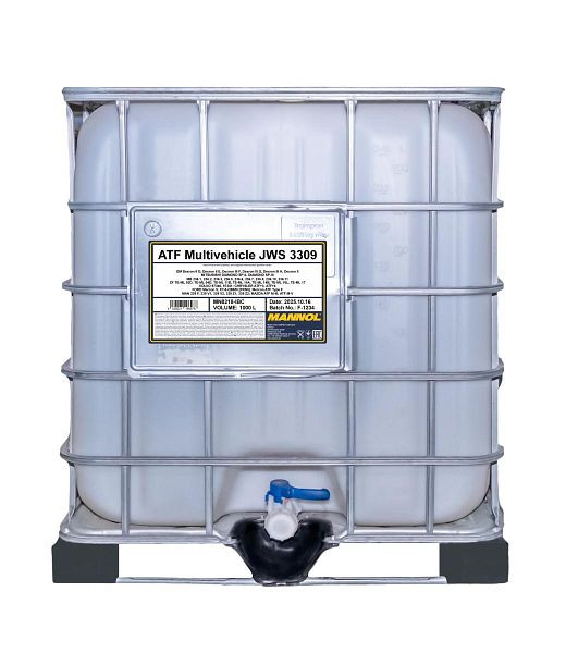 MANNOL Getriebeöl 8218 ATF Multivehicle JWS 3309, VE: 1000 l, MN8218-IBC
