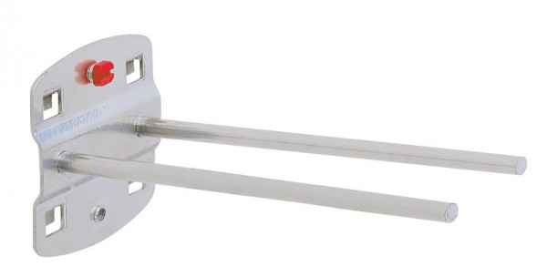 Kappes RasterPlan Doppelter Werkzeughalter mit geradem Dorn, Ø 6 mm, L 150 mm, alufarben, 4040.00.2001