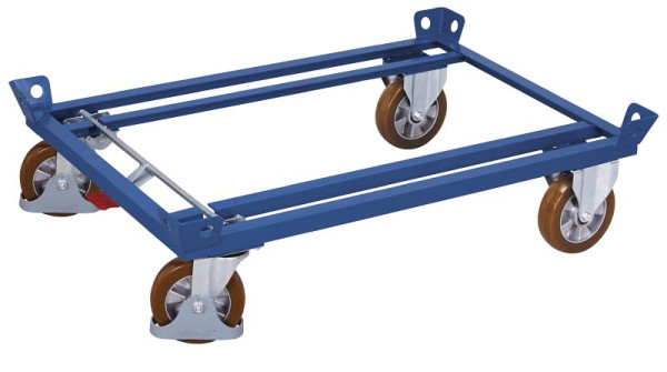 VARIOfit Fahrgestell, Ladefläche: 1.210 x 810 mm, RAL 5010 enzianblau, Radsatz: Bereifung aus Polyurethan, sw-870.300