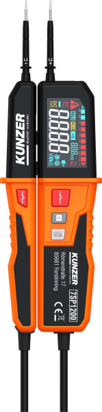 Kunzer Spannungsprüfer mit Digitalanzeige DC: 200V/1500V AC: 200V/1200V, 7SP1200