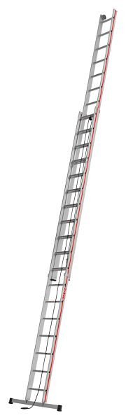 HYMER Seilzugleiter, zweiteilig, 2x18 Sprossen, Länge eingefahren 5,23 m / ausgefahren 9,14 m, 405136