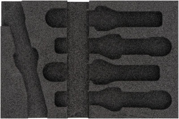 Hazet 2-Komponenten Weichschaum-Einlage, für 4670-9/5 Abmessungen / Länge: 172 mm x 114 mm Ordnungssystem Größe: 1/9 (172 x 114 mm), 163-467L
