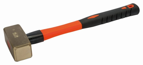 Bahco Fäustel mit Fiberglas-Stiel, funkenfrei, Aluminiumbronze, 2 kg, NS500-2000-FB